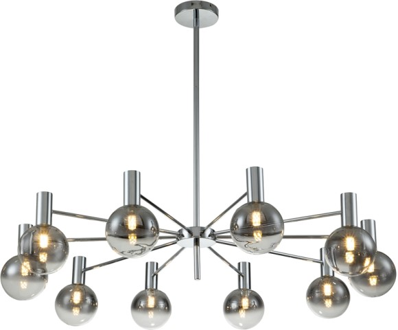 Люстра на штанге Indigo Collana 13015/10R Chrome V000225