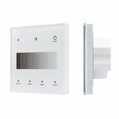 Сенсорная панель Arlight SMART-DALI-301-11-1G-4SC-DIM-IN White (BUS/24V, Touch, 2.4G) 046549