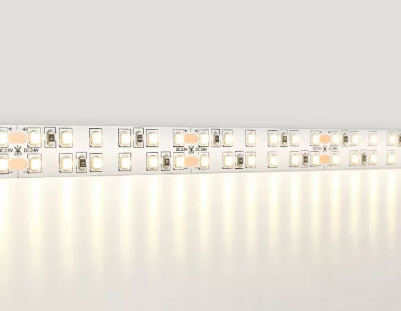 Светодиодная лента двухрядная Ambrella Light LED Strip 24В 2835 24Вт/м 3000K 5м IP20 GS3701