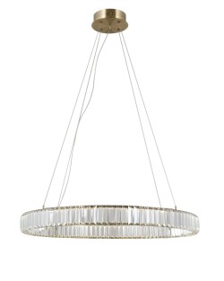 Подвесная светодиодная люстра с пультом управления Moderli Asti V10731-PL