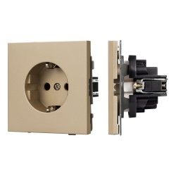 Механизм электрической розетки Arlight SCT-NOBE-MEU1-SFPL-GD (230V, 16A) 054278