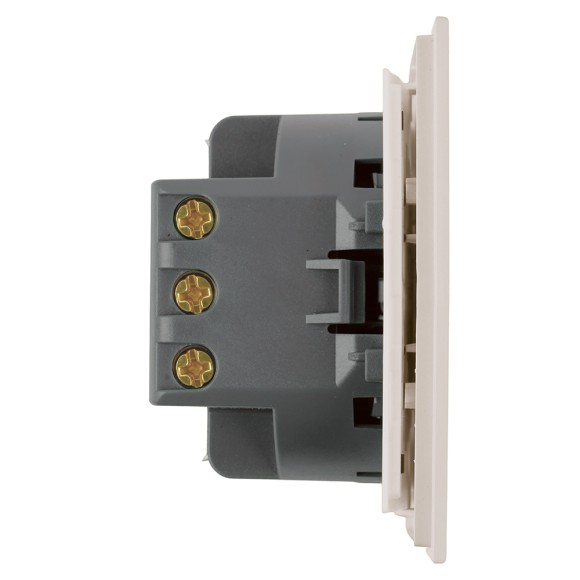 Переключатель перекрестный 1-клавишный (механизм) Stekker Мия 250В 10А RSW10-3110-08 пудровый жемчуг 50570