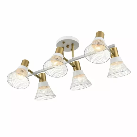 Потолочная люстра Lumion Anriya 8045/6C, Модерн, Белый, Металл Потолочная люстра Lumion Anriya 8045/6C, Модерн, Белый, Металл