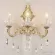 Бра Bohemia Ivele Crystal AL7901B15/3/175 B WMG P Clear/M-1H, Белый, Металл, Классика стиль, крупный план