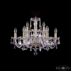 Подвесная люстра Bohemia Ivele Crystal 1402/6+3/195 G Leafs