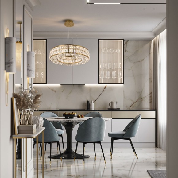 Подвесная светодиодная люстра Modelux ML.330.600 BS