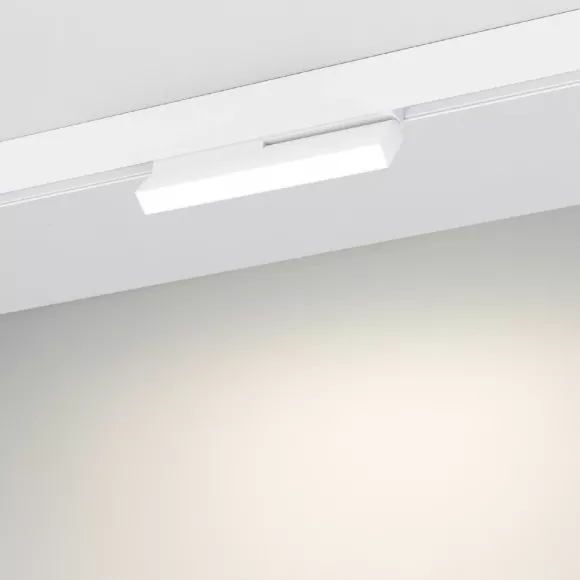 Трековый магнитный светильник Arlight MAG-ORIENT-FLAT-FOLD-S230-12W Day4000 (WH, 80 deg, 48V, DALI) 035857(1), вид снизу Трековый магнитный светильник Arlight MAG-ORIENT-FLAT-FOLD-S230-12W Day4000 (WH, 80 deg, 48V, DALI) 035857(1), вид снизу