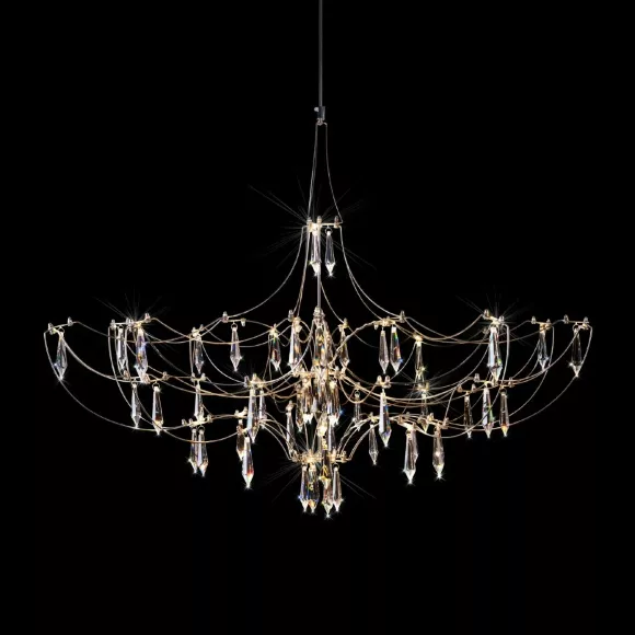 Подвесная люстра Loft IT Mira 10589/900 Silver Asfour, декоративные элементы крупным планом Подвесная люстра Loft IT Mira 10589/900 Silver Asfour, декоративные элементы крупным планом