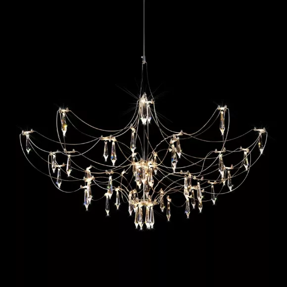 Подвесная люстра Loft IT Mira 10589/900 Silver Asfour, 3000, Теплый белый Подвесная люстра Loft IT Mira 10589/900 Silver Asfour, 3000, Теплый белый