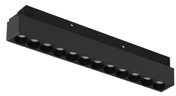 Трековый магнитный светильник iLedex Vision 4822-002-L235-12W-38DG-4000K-BK