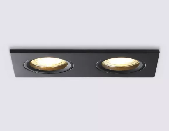 Встраиваемый светильник Ambrella Light Standard Tech TN102461, Черный, Металл, Современный стиль, вид снизу Встраиваемый светильник Ambrella Light Standard Tech TN102461, Черный, Металл, Современный стиль, вид снизу