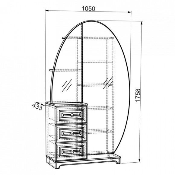 Стол туалетный Белла MBS_SMB-05
