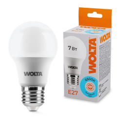 Светодиодная лампа WOLTA 7Вт 6500К E27 груша матовая 25W55BL7E27