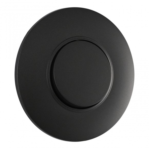 Выключатель круглый одноклавишный с рамкой Arte Milano SET08-1-30-1 black