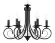 Подвесная люстра Ambrella Light Modern TR9612, Черный, Металл, Неоклассика стиль, вид сверху