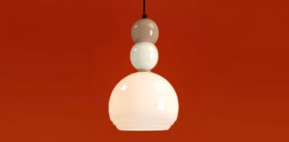 Подвесной светильник Freya Globo FR5628PL-01BGW, Черный, Белый, Металл, декоративные элементы крупным планом