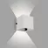 Уличный настенный светильник Arlight LGD-PERAN-WALL-S120x120-6W Warm3000 (WH, 0-80 deg, 230V) (IP65 Бетон) 058169