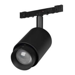 Трековый магнитный светильник Arlight MAG-MICROCOSM-SPOT-ZOOM-R47-9W Warm3000 (BK, 15-55 deg, 24V) (IP20 Металл) 051769
