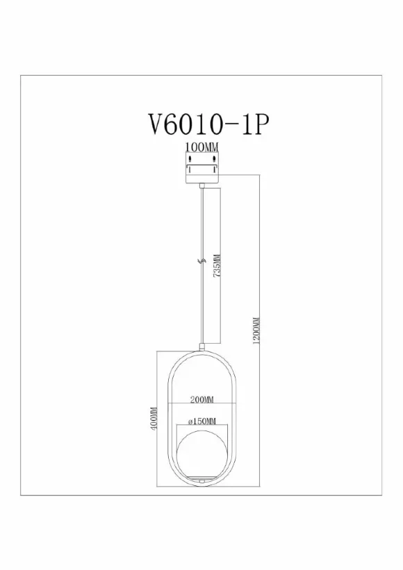Подвесной светильник Moderli Klaster V11585-1P, вид сверху