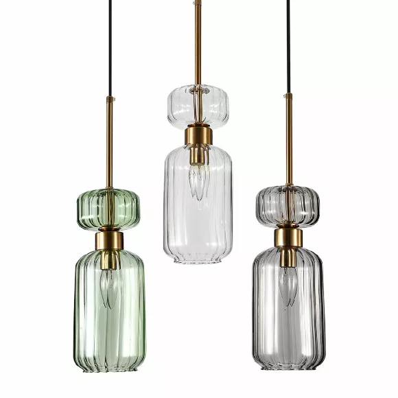 Подвесной светильник Escada Gloss 1141/3S CL/GN/SM, декоративные элементы крупным планом