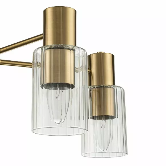 Люстра на штанге Escada Diversity 2120/5P Gold, декоративные элементы крупным планом Люстра на штанге Escada Diversity 2120/5P Gold, декоративные элементы крупным планом
