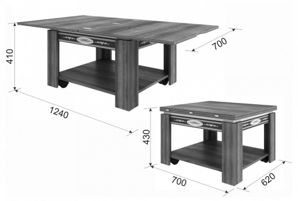 Стол-трансформер Адам 1 MBS_CZ-015-2344