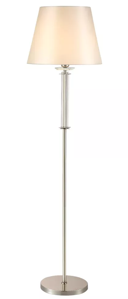 Торшер Crystal Lux Nicolas NICOLAS PT1 NICKEL/WHITE, основание крупным планом