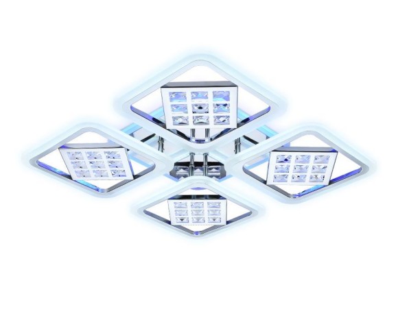 Потолочная светодиодная люстра с пультом управления Ambrella Light Ice FA288