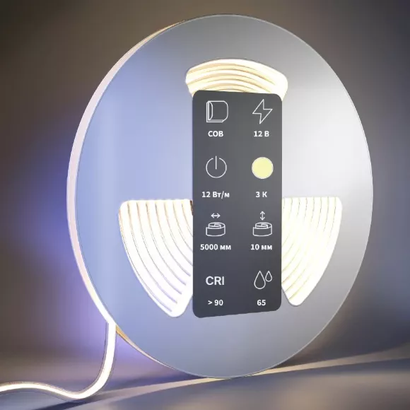 Светодиодная лента Maytoni Led Strip 24В 11,5Вт/м 3000К 5м IP65 201078 Светодиодная лента Maytoni Led Strip 24В 11,5Вт/м 3000К 5м IP65 201078