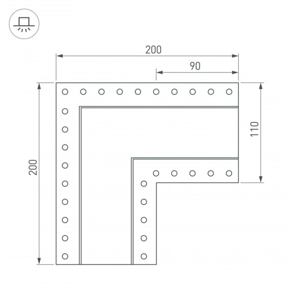 Соединитель профиля Arlight SL-LINIA 030132