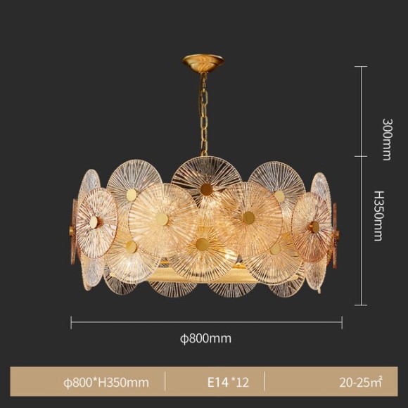 Подвесная люстра Delight Collection 8848-80 gold