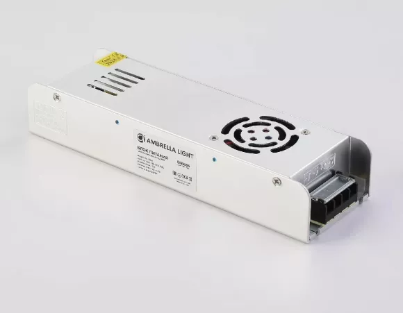 Блок питания с EMC для светодиодной ленты Ambrella Light Illumination 360Вт DC24В 15A IP20 GS8686 Блок питания с EMC для светодиодной ленты Ambrella Light Illumination 360Вт DC24В 15A IP20 GS8686
