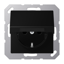 Розетка штепсельная Schuko Jung A1520BFKIKLSWM