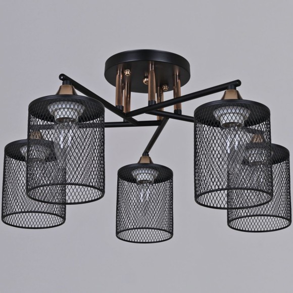 Потолочный светильник Reluce 91360-0.3-05 BK+FG