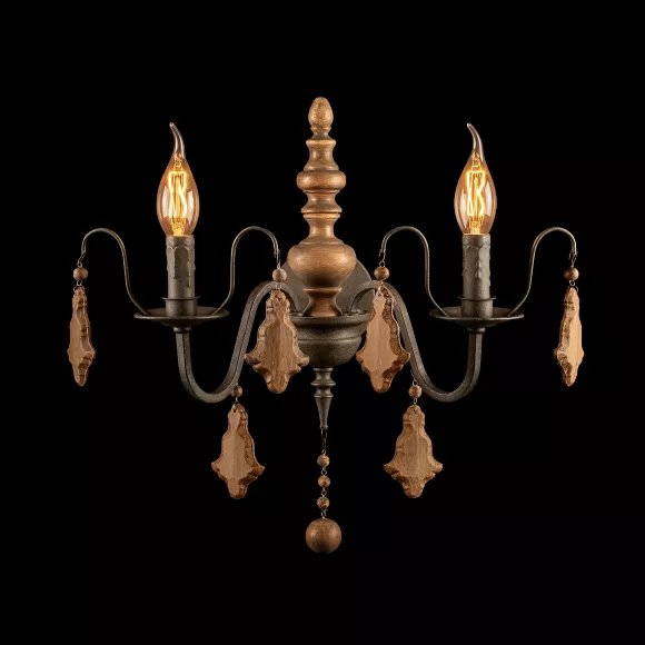 Бра Loft IT Chateau 10559W, Черный, Металл, Классика стиль, крупный план Бра Loft IT Chateau 10559W, Черный, Металл, Классика стиль, крупный план