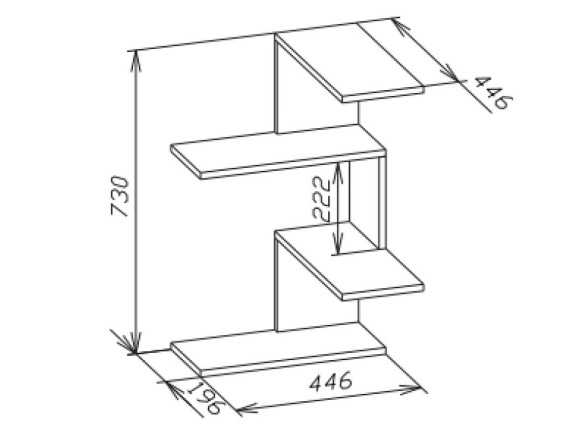 Полка навесная ПК-7 SK_00-00011511