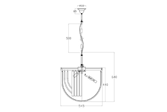 Подвесная люстра Garda Decor 20MD3279-6