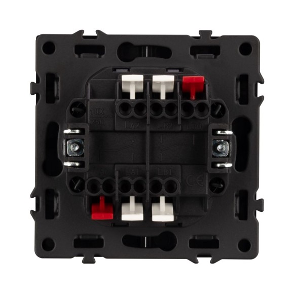 Механизм выключателя двухклавишный проходной Arlight SWT-NOBE-MKP2-SFPL-GR (230V, 10A) 054257