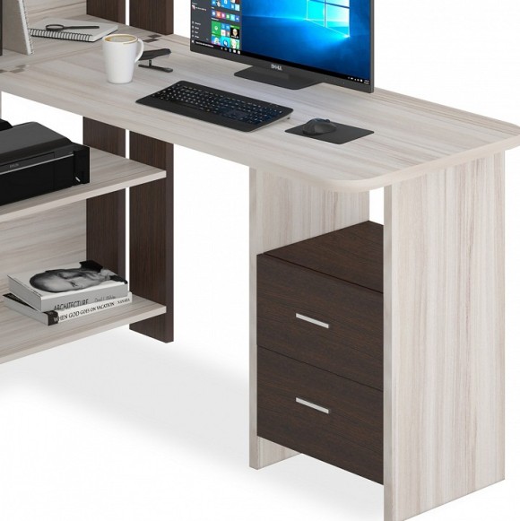 Стол компьютерный Домино Lite СТЛ-ОВ+С120Р MER_STL-OV-S120RPryam_VK