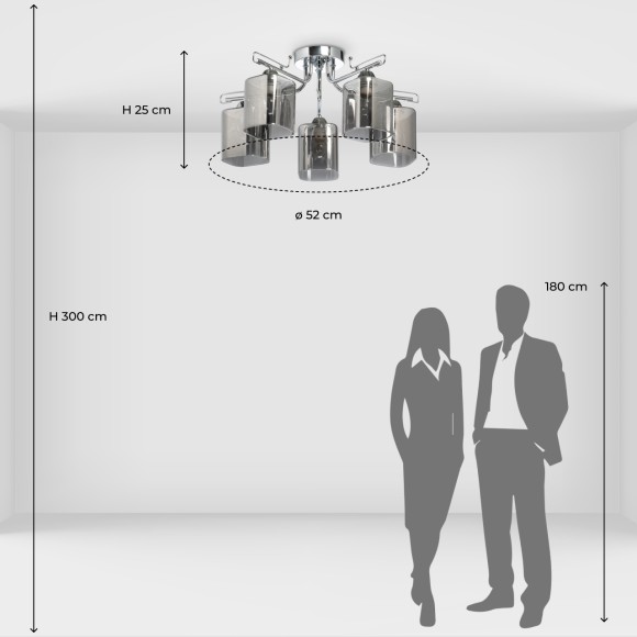 Потолочная люстра De Markt City Олимпия 106010105