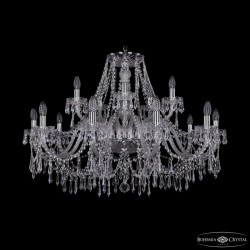Подвесная люстра Bohemia Ivele Crystal 1403/10+5/360 Ni
