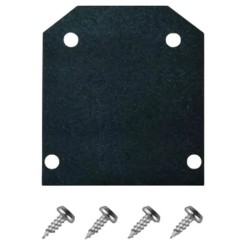 Торцевая заглушка EKS Стандарт для профиля S-25, 2 шт/уп 0У-00002968