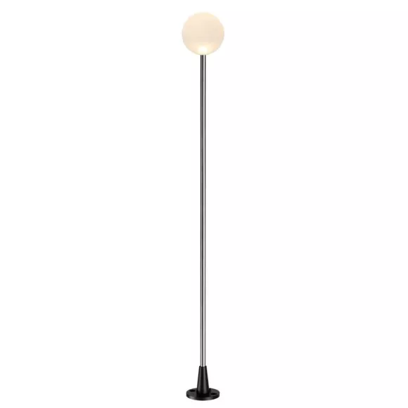 Ландшафтный светильник Odeon Light Nature Notte 7123/1GLB, Хром, Белый, Теплый белый, крупный план основания Ландшафтный светильник Odeon Light Nature Notte 7123/1GLB, Хром, Белый, Теплый белый, крупный план основания