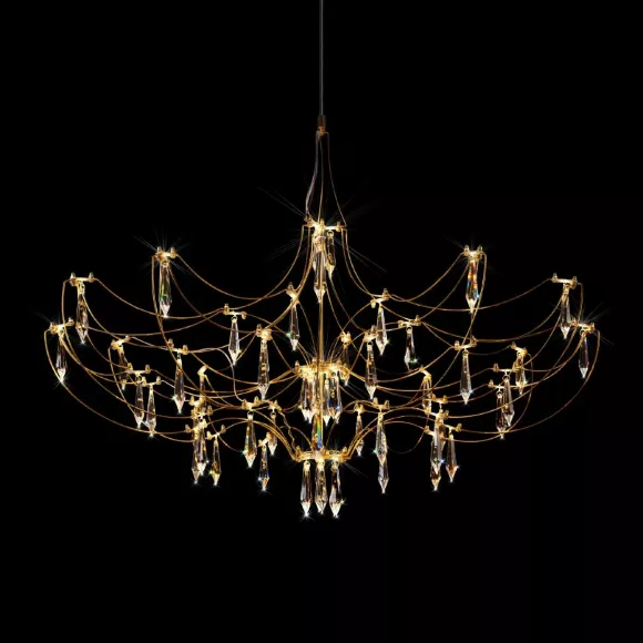 Подвесная люстра Loft IT Mira 10589/900 Gold Asfour, 3000, Теплый белый Подвесная люстра Loft IT Mira 10589/900 Gold Asfour, 3000, Теплый белый