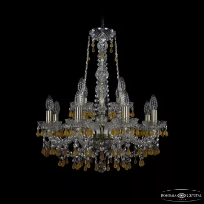Подвесная люстра Bohemia Ivele Crystal 1410/8+4/195/h-63 Pa V1003