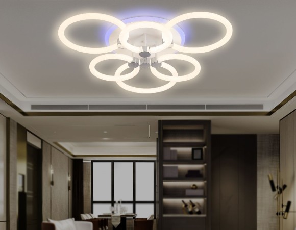 Потолочная светодиодная люстра с пультом управления Ambrella Light Original FA3844