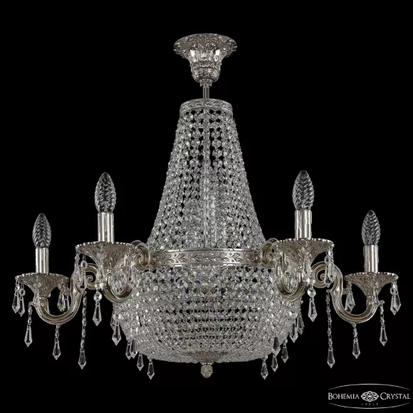 Потолочная люстра Bohemia Ivele Crystal 2205H203/6/70IV Ni Drops Потолочная люстра Bohemia Ivele Crystal 2205H203/6/70IV Ni Drops