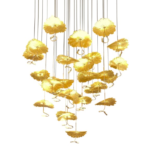 Подвесная светодиодная люстра Delight Collection 8827 8827P/29 gold