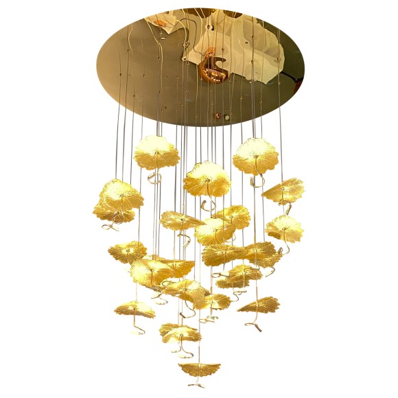 Подвесная светодиодная люстра Delight Collection 8827 8827P/29 gold