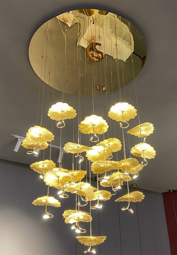 Подвесная светодиодная люстра Delight Collection 8827 8827P/29 gold